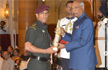 MS Dhoni Honoured With Padma Bhushan by President Ram Nath Kovind